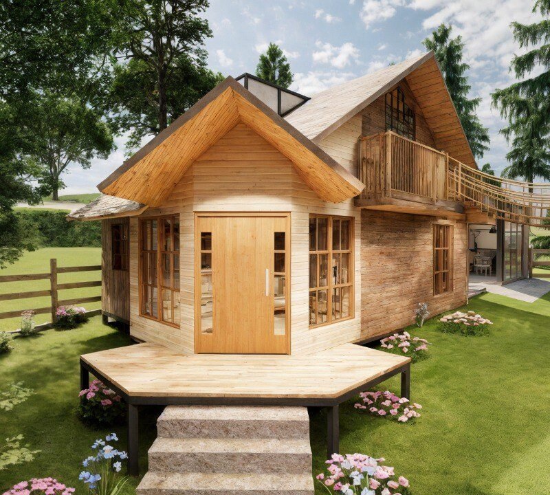 CHALET MODELO CANADIENSE PREMIUM